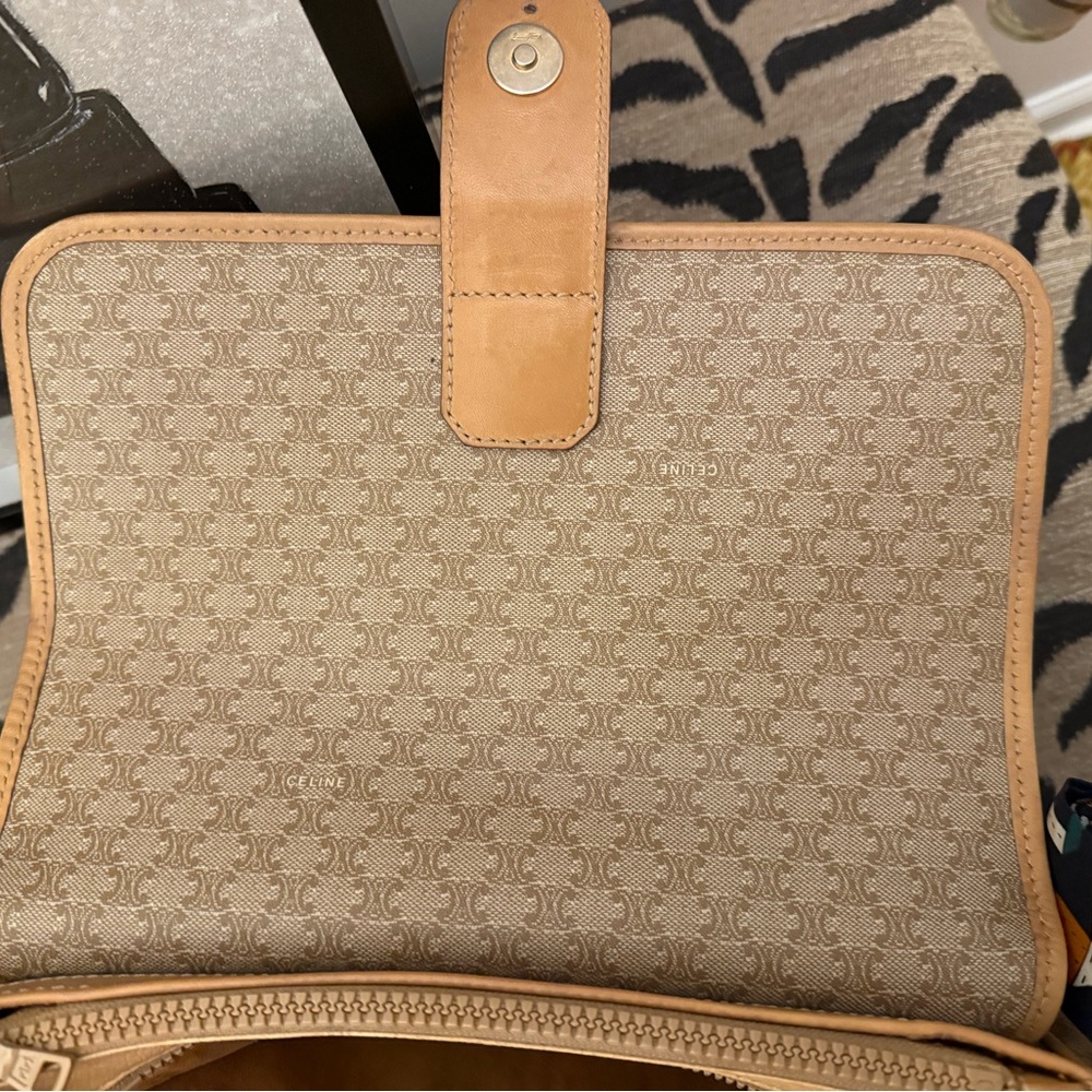 Vintage EUC Celine Macadam Crossbody Bag PVC Leather - Picture 9 of 15